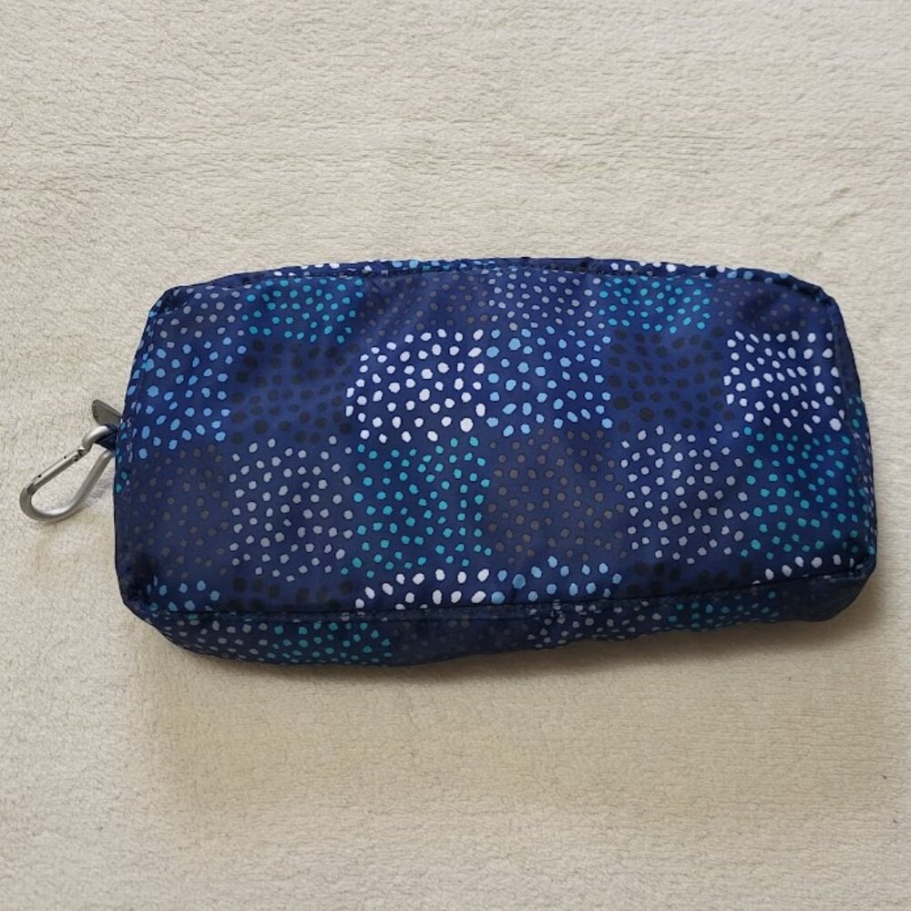 EUC Lug Puddle Jumper Packable Tote CONFETTI BLUE DOT - Picture 6 of 6